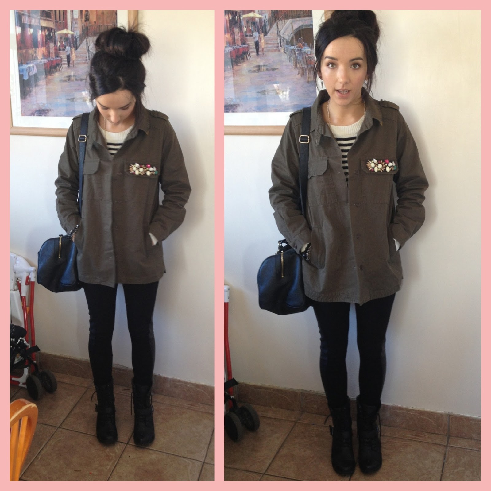 Outfit Post Khaki Jacket Maisy Meow